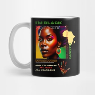 Black history month cute graphic design artwork Mug